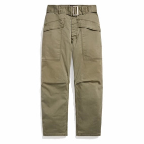 RRL by Ralph Lauren Womens Herrinbone Twill Cargo Trouser Faded Olive womens pants flash sale