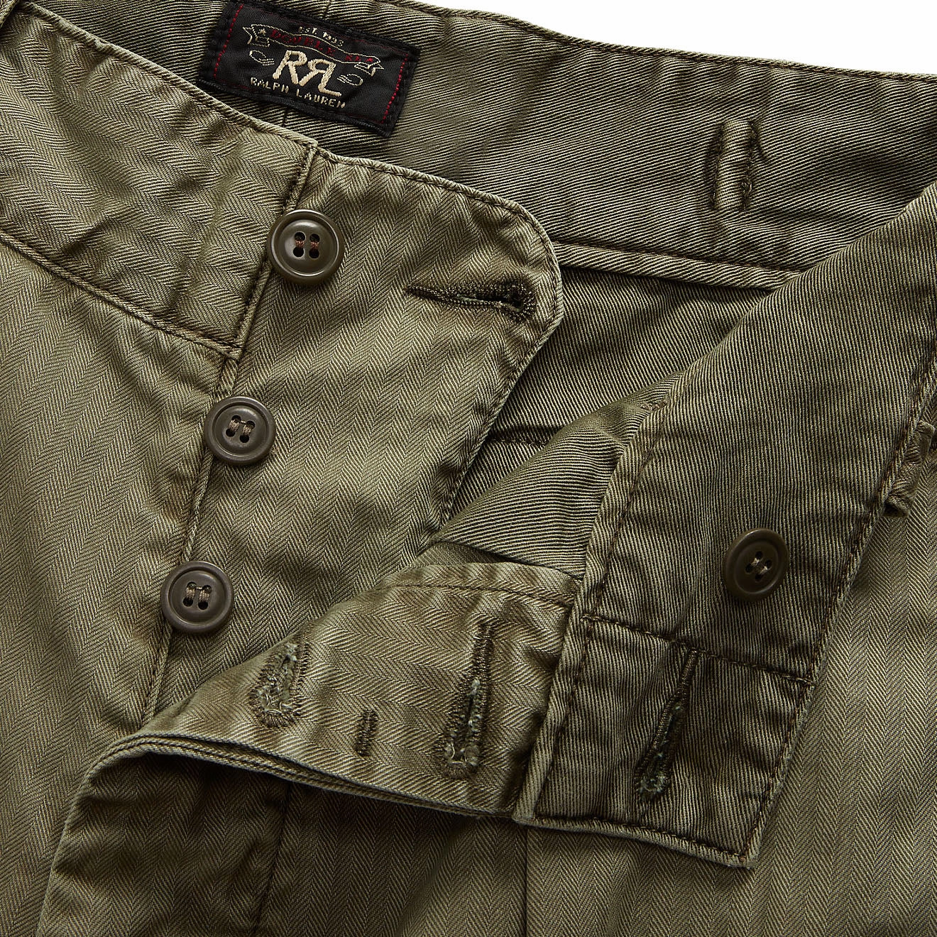RRL by Ralph Lauren Womens Kyle Trouser Ankle Pleated New Olive