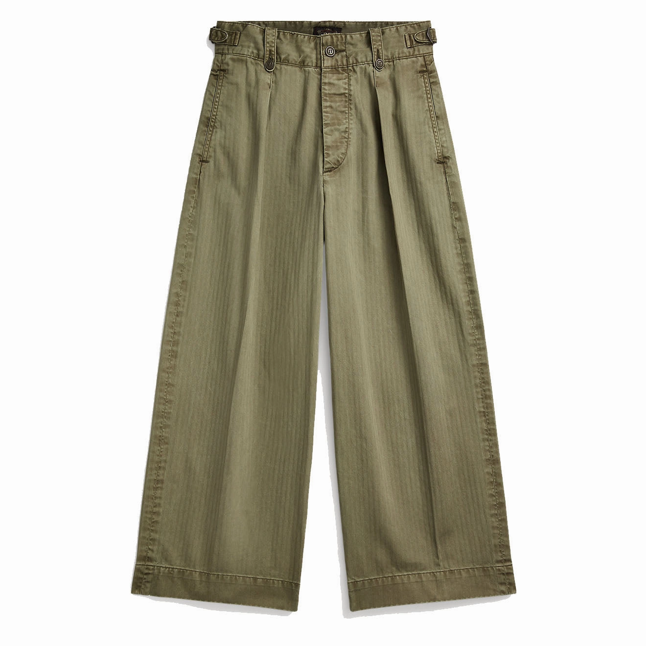 RRL by Ralph Lauren Womens Kyle Trouser Ankle Pleated New Olive womens pants flash sale