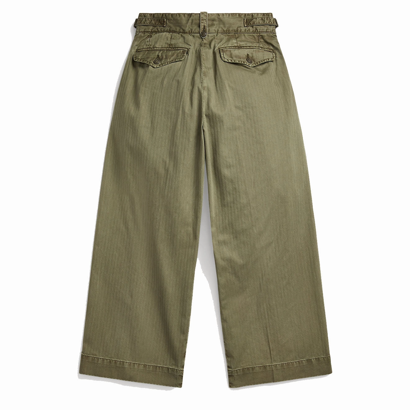RRL by Ralph Lauren Womens Kyle Trouser Ankle Pleated New Olive