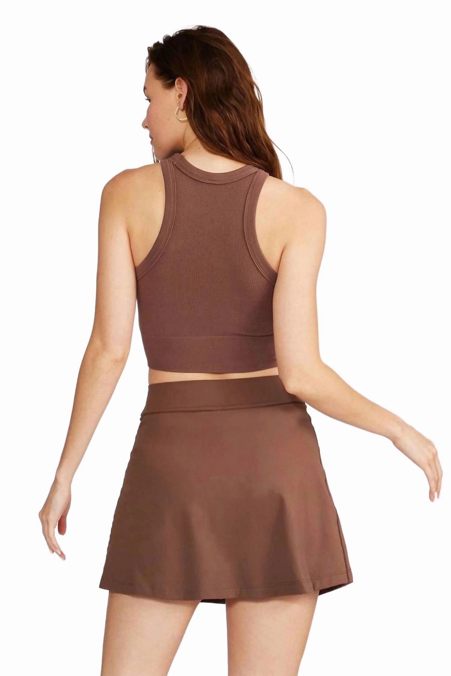 Rumi Bra Tank Top In Mocha