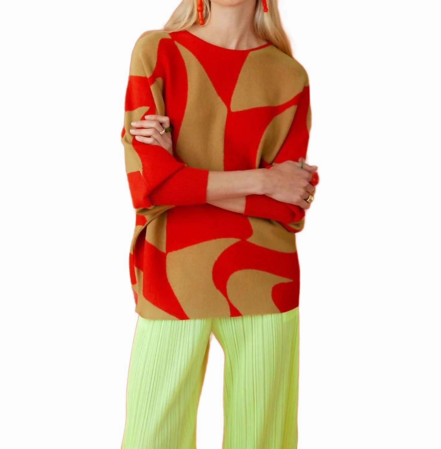 Ryu Shasha Top In Ketchup/mustard