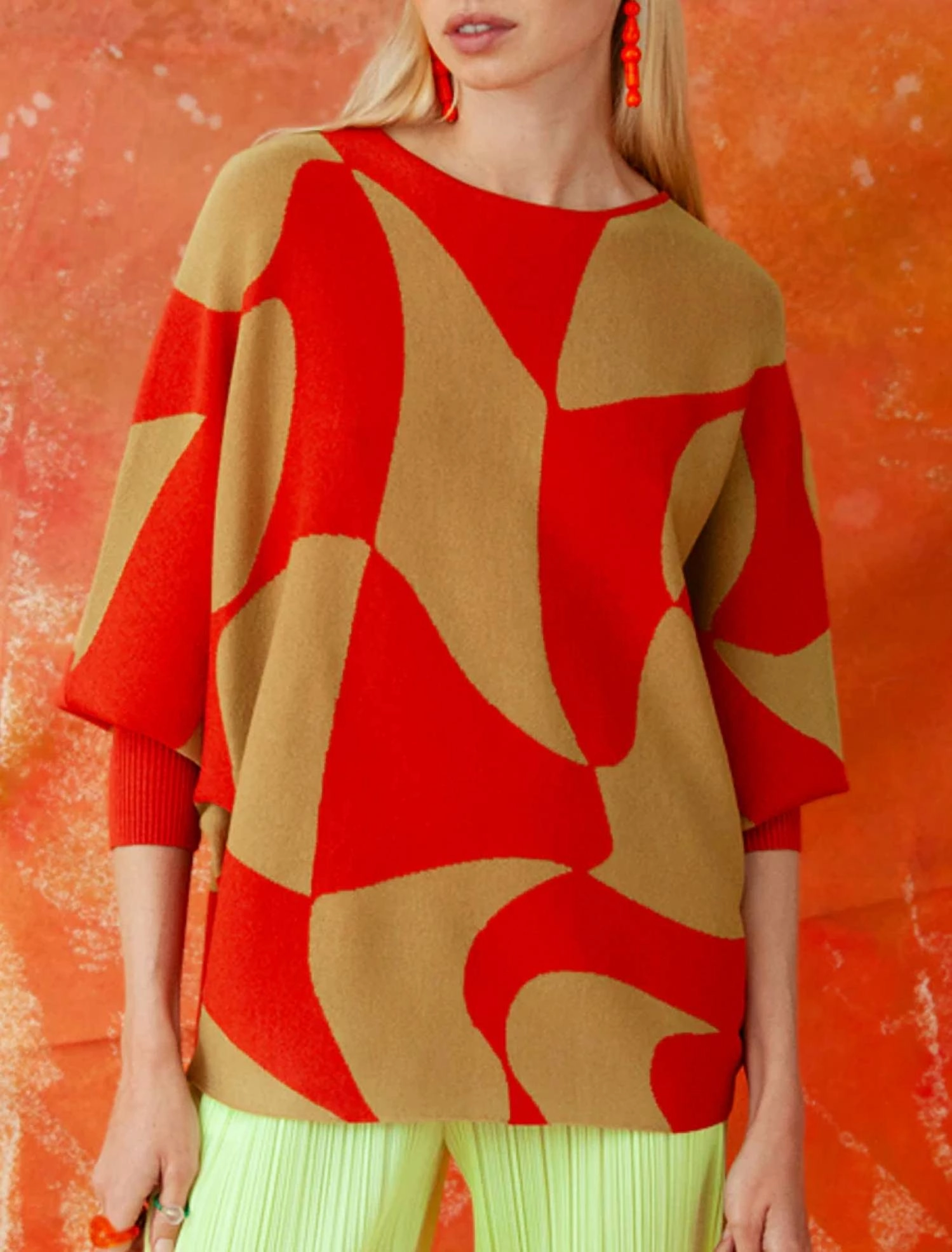 Ryu Shasha Top In Ketchup/mustard