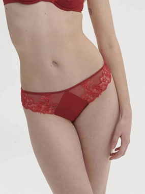 Saga Bikini Bottom In Lipstick Swim Womens - sling swimsuits