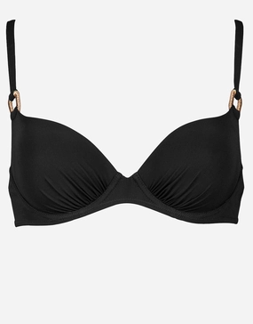 Sailor Luxe Moulded Underwired Bikini Top - Black Swim Womens - one-pieces cheap
