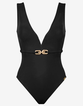 Sailor Luxe Plunge Swimsuit Maryan Mehlhorn - Maryan Mehlhorn dresses