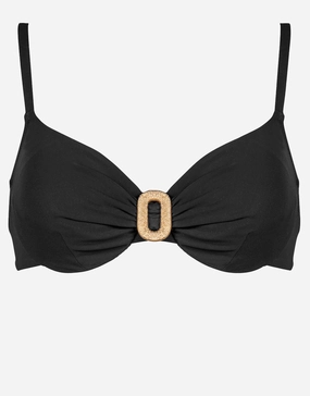 Sailor Luxe Underwired Bikini Top - Black Swim Womens - one-pieces cheap