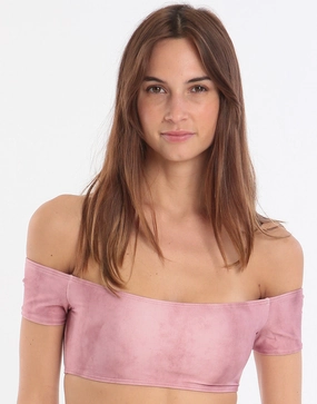 Salar Shoulder Top - Light Pink Swim Womens - swimsuits outlet