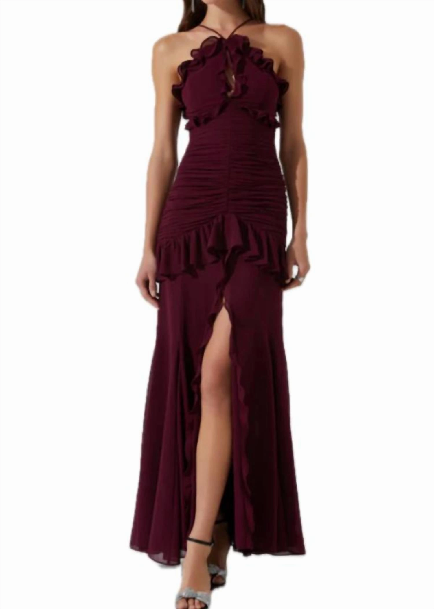 Sandora Dress In Wine