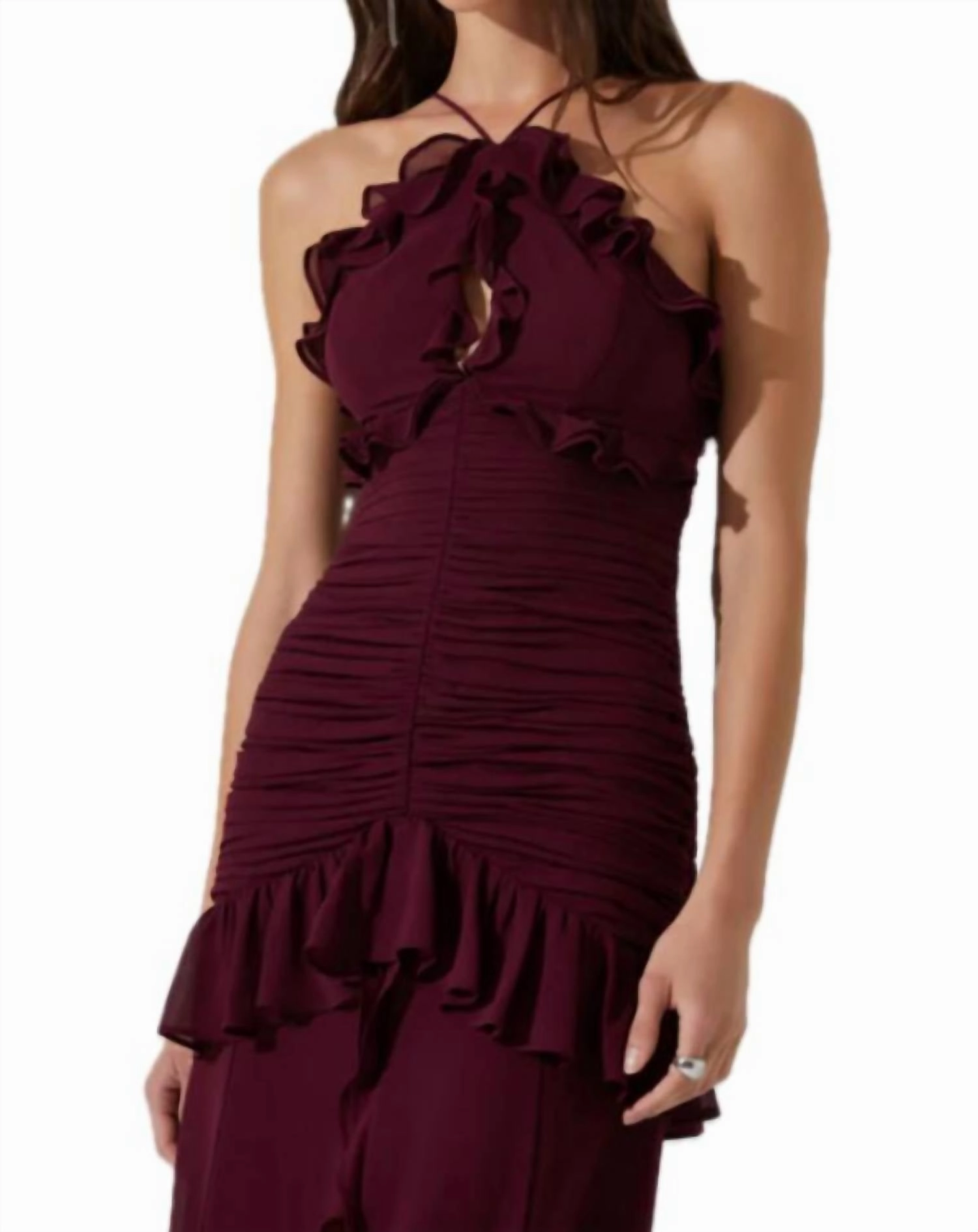 Sandora Dress In Wine