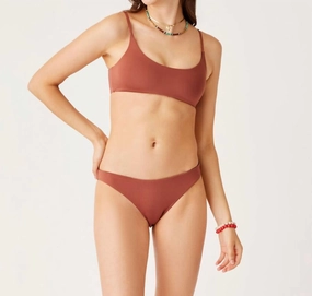 Sanitas Reversible Swim Bottom In Penny/black Swim Womens - scoop neck swimsuits