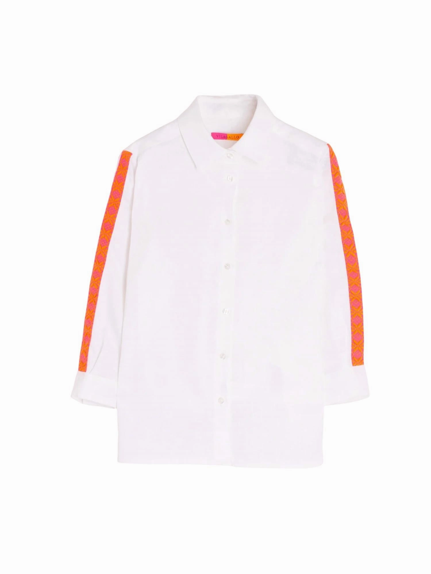 Sara Linen Shirt In White