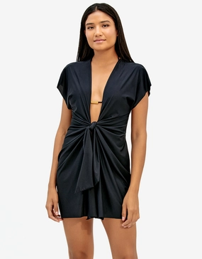Sasha Short Cover Up - Black ViX Paula Hermanny - ViX swimwear outlet
