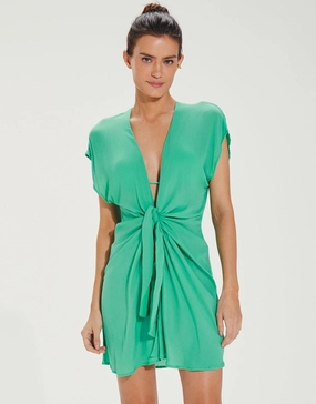 Sasha Short Cover Up - Green ViX Paula Hermanny - ViX swimwear outlet