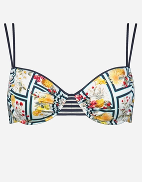 Scenery Underwired Bikini Top - Monochrome Garden Maryan Mehlhorn - Maryan Mehlhorn dresses