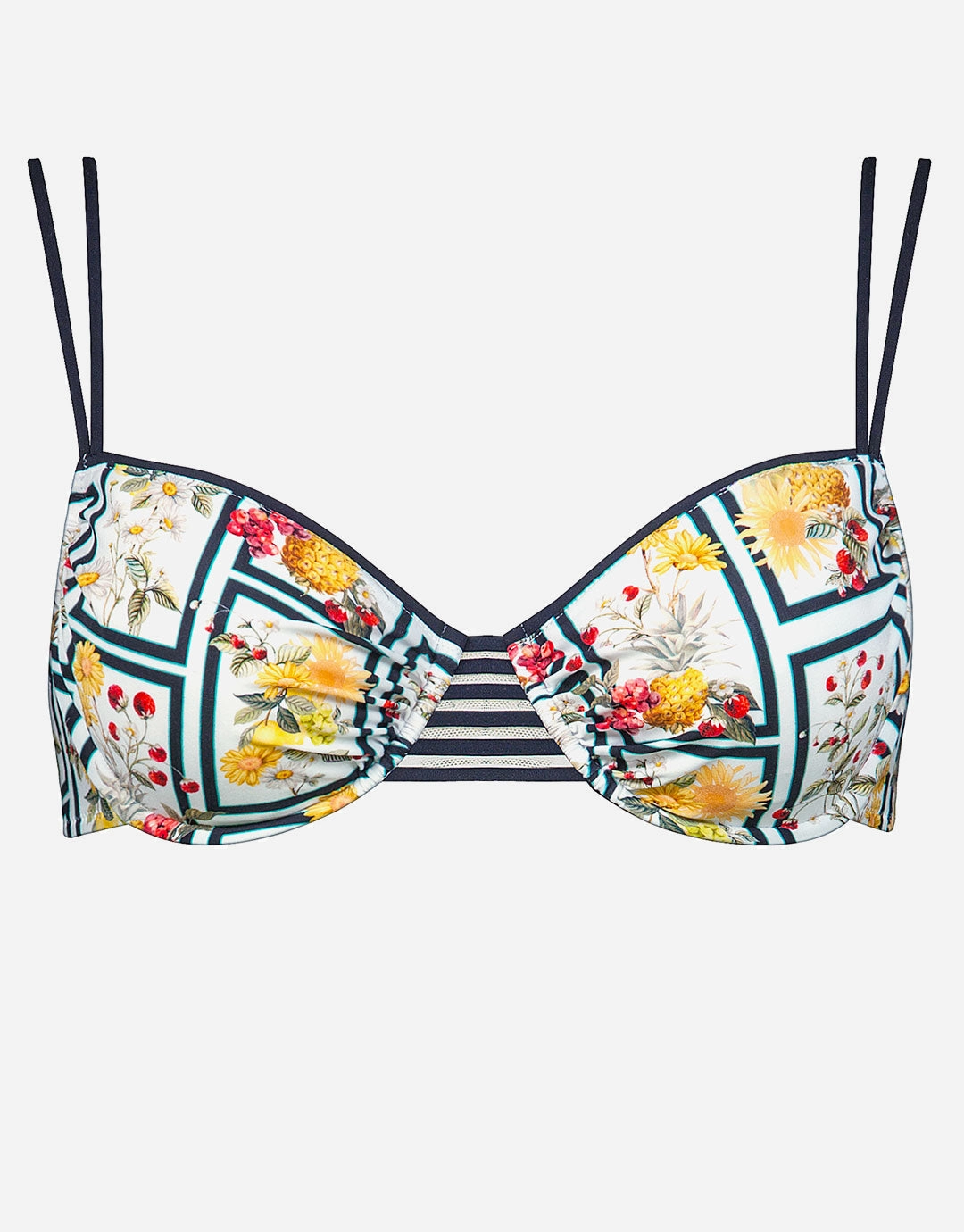 Scenery Underwired Bikini Top - Monochrome Garden Swim Womens - one-pieces cheap