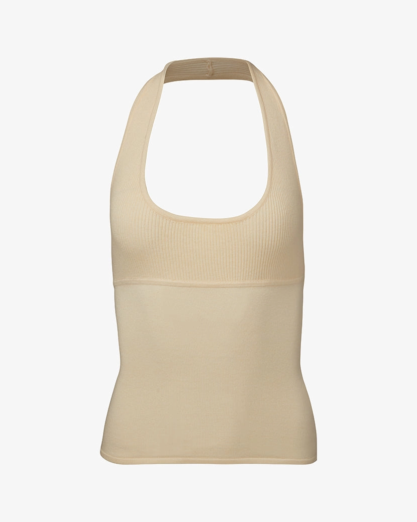 Scoop Neck Halter Tank