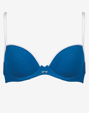 Scope Bikini Top - Cobalt White Swim Womens - swimsuits outlet
