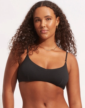 Sea Dive Bralette Bikini Top - Black Swim Womens - one-pieces cheap