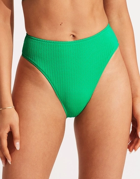 Sea Dive High Rise Bikini Pant - Jade Swim Womens - swimsuits outlet