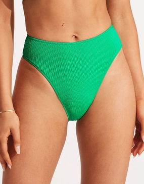 Sea Dive High Rise Bikini Pant - Jade Seafolly - Seafolly bikinis sale