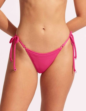 Sea Dive Tie Side Rio Bikini Pant - Fuchsia Rose Swim Womens - one-pieces cheap