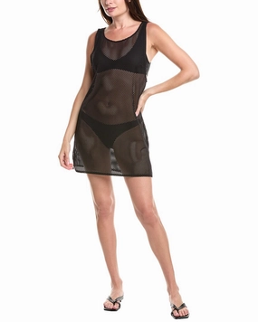 SEA LEVEL AUSTRALIA Surf Mesh Sleeveless Cover-Up Swim Womens - shirred swimwear