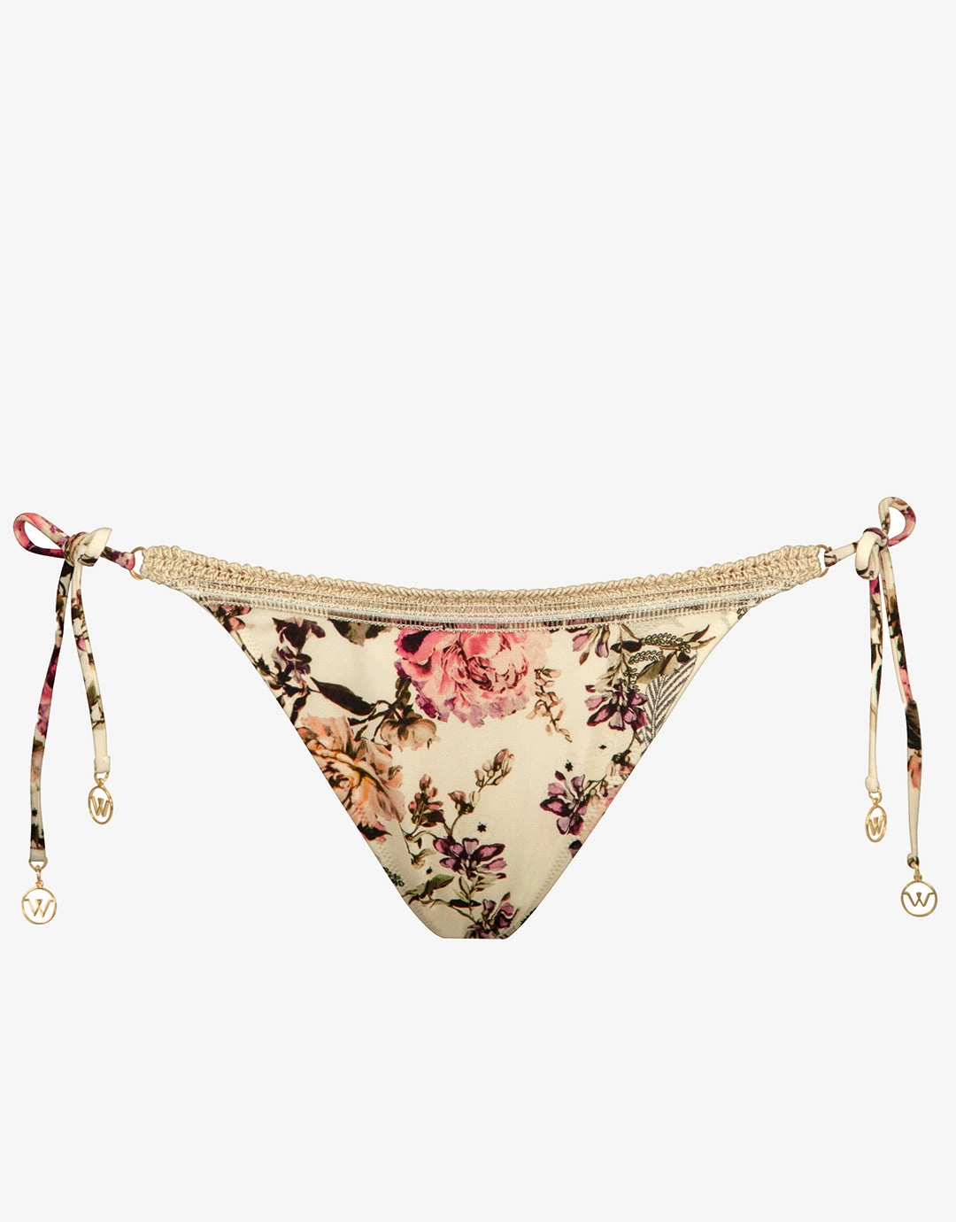 Secret Garden Tie Side Bikini Pant - Sunfaded Florals