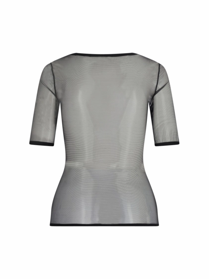 Semi-Transparent Top  Black