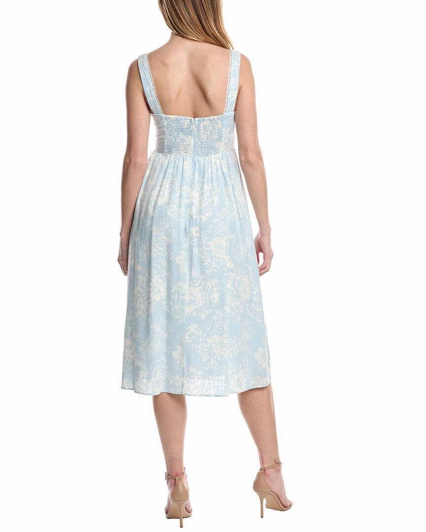 Seraphina Linen-Blend Midi Dress