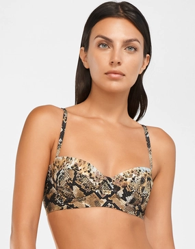 Serpent Underwired Balconet Bikini Top - Python Swim Womens - one-pieces cheap
