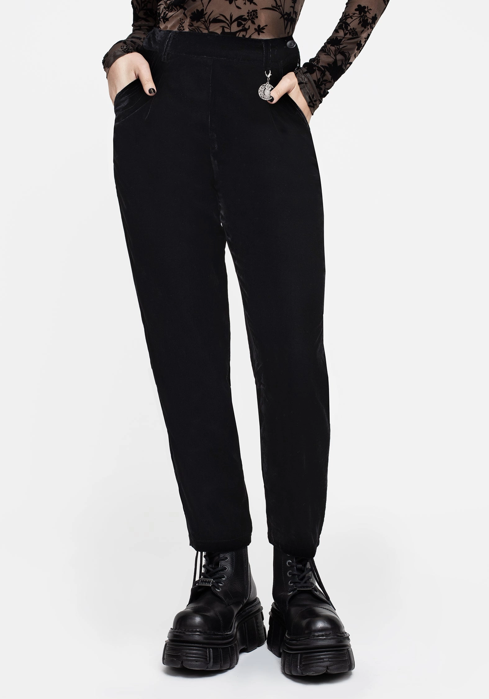 Shadow Velour Tapered Trousers Bottoms Womens - women's jeans sale