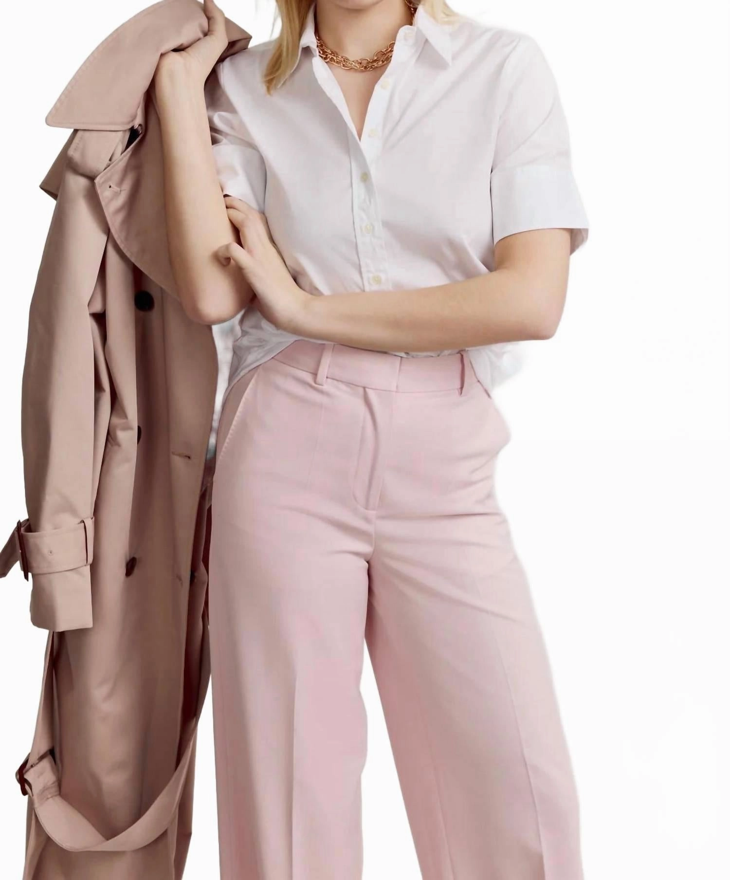 Short Sleeve Shirt In White