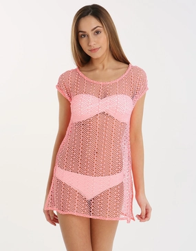 Shoshone Melena Mini Dress - Coral Banana Moon - Banana Moon swimwear discount
