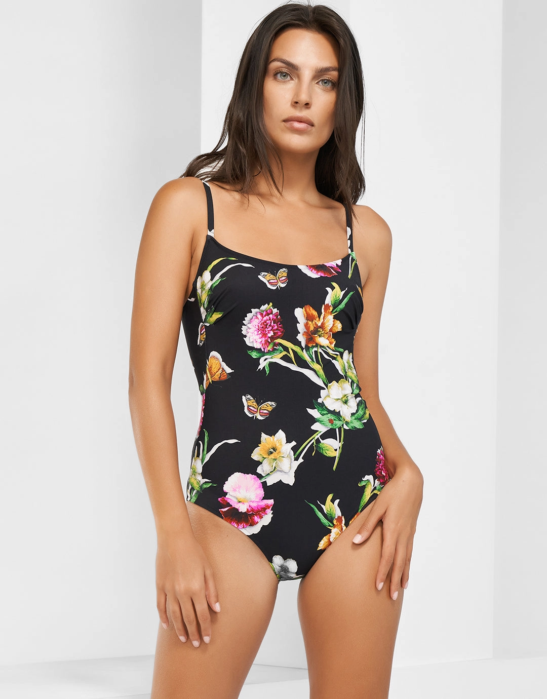 Siciliana Soft Cup Swimsuit - Black-Brights Maryan Mehlhorn - Maryan Mehlhorn dresses