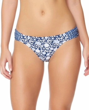 Side Shirred Hipster Bikini Bottom In Patched Up Swim Womens - cheeky bikinis sale