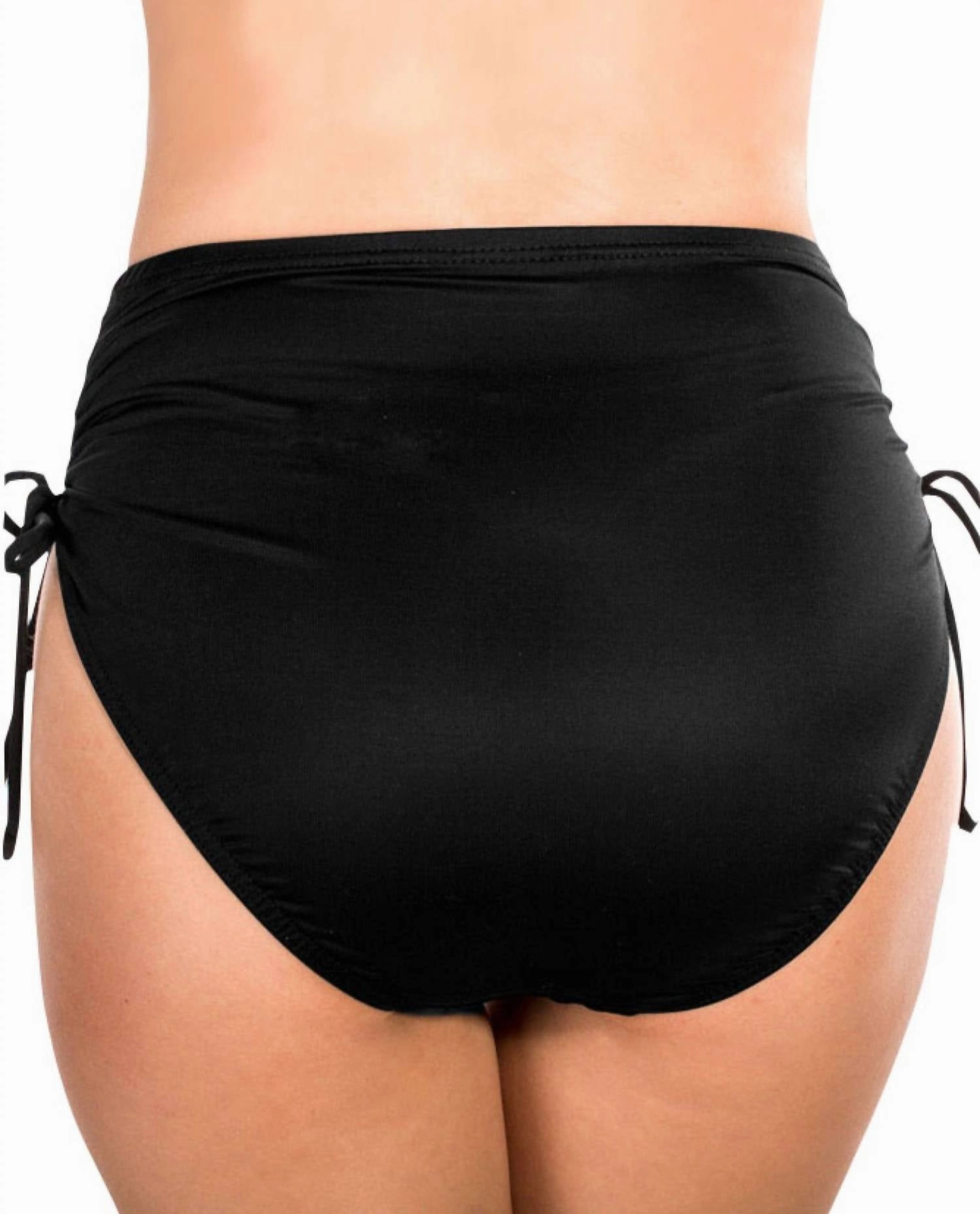 Side Tie Tankini Bottom In Black