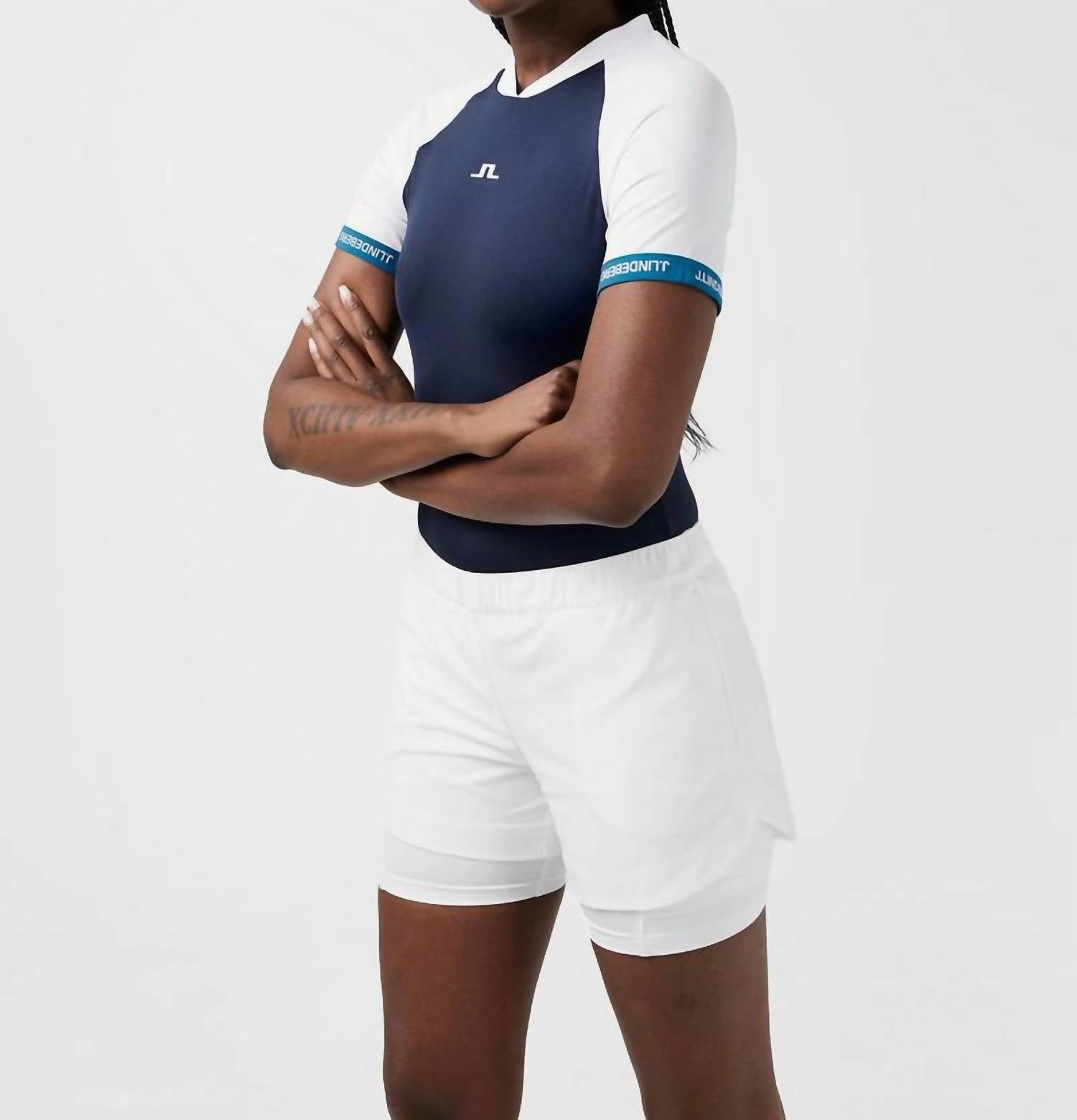 Sienna Golf Top In Navy