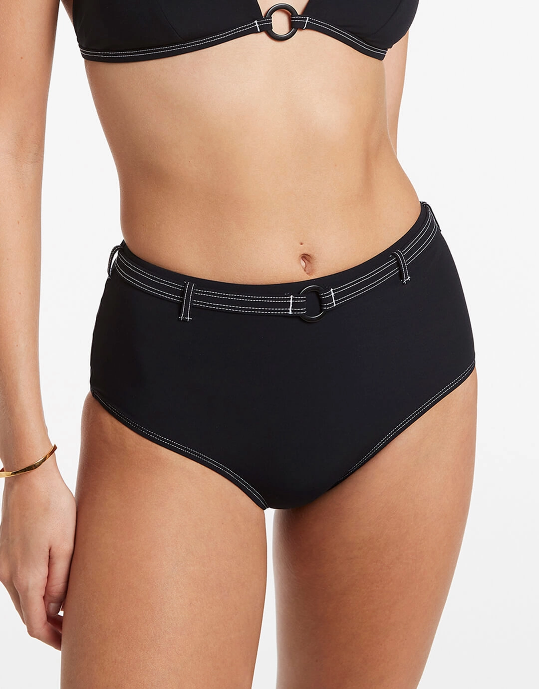 Signature High Waist Bikini Pant - Black Swim Womens - one-pieces cheap