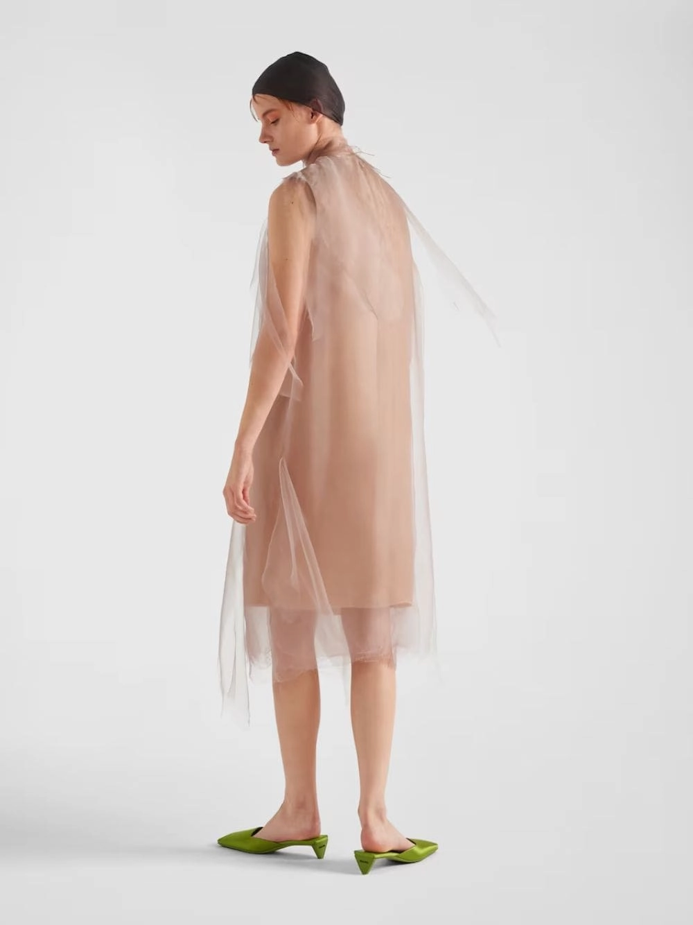 Sleeveless Voile Dress
