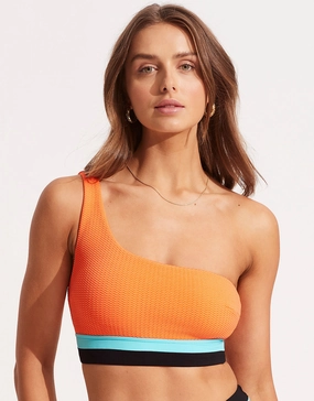 Slice of Splice One Shoulder Bikini Top - Tango Swim Womens - one-pieces cheap