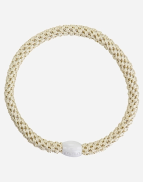 Slim Hair Tie - Ivory Kknekki - Kknekki fashion outlet