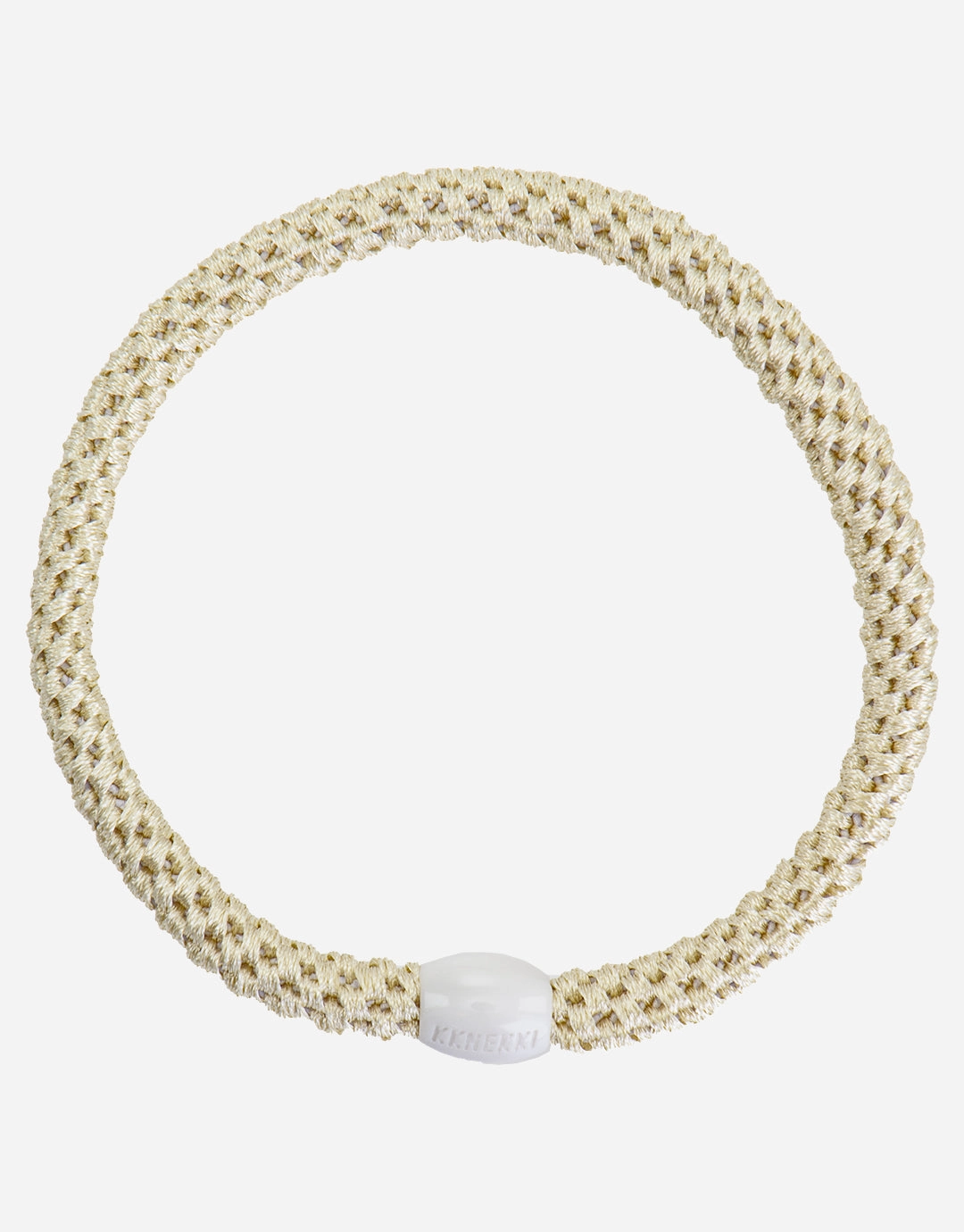 Slim Hair Tie - Ivory Kknekki - Kknekki fashion outlet
