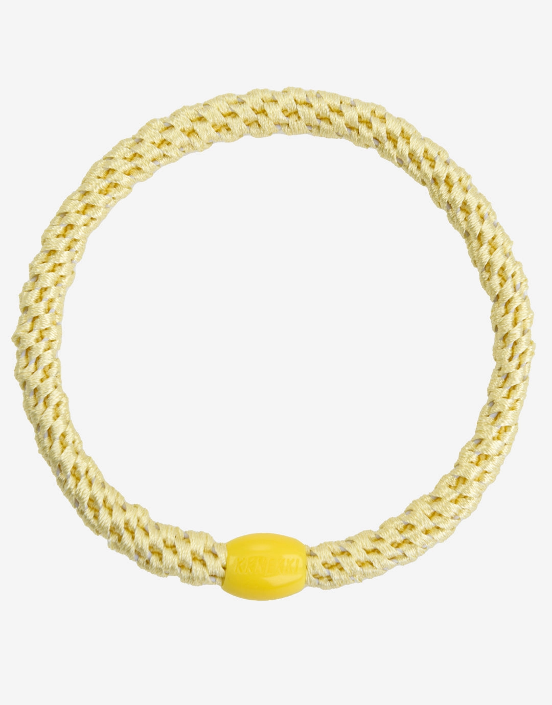 Slim Hair Tie - Light Yellow Kknekki - Kknekki fashion outlet