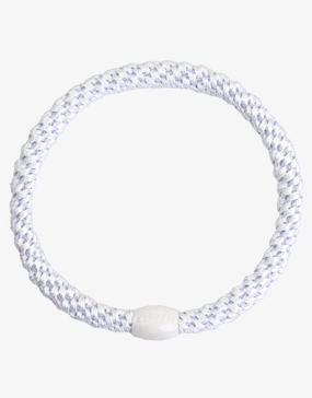Slim Hair Tie - White Kknekki - Kknekki fashion outlet
