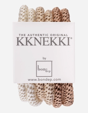 Slim Hair Tie Bundle - Light Browns Kknekki - Kknekki fashion outlet