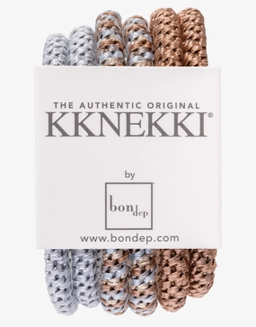 Slim Hair Tie Bundle - Metallic Kknekki - Kknekki fashion outlet