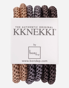 Slim Hair Tie Bundle - Mid Browns Kknekki - Kknekki fashion outlet