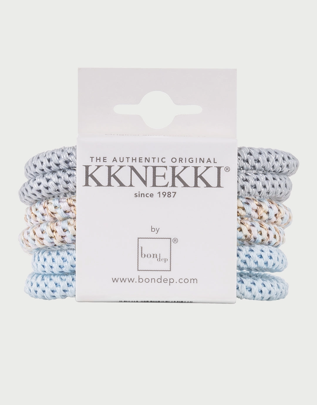 Slim Hair Tie Bundle - Pale Pastel Blues Kknekki - Kknekki fashion outlet