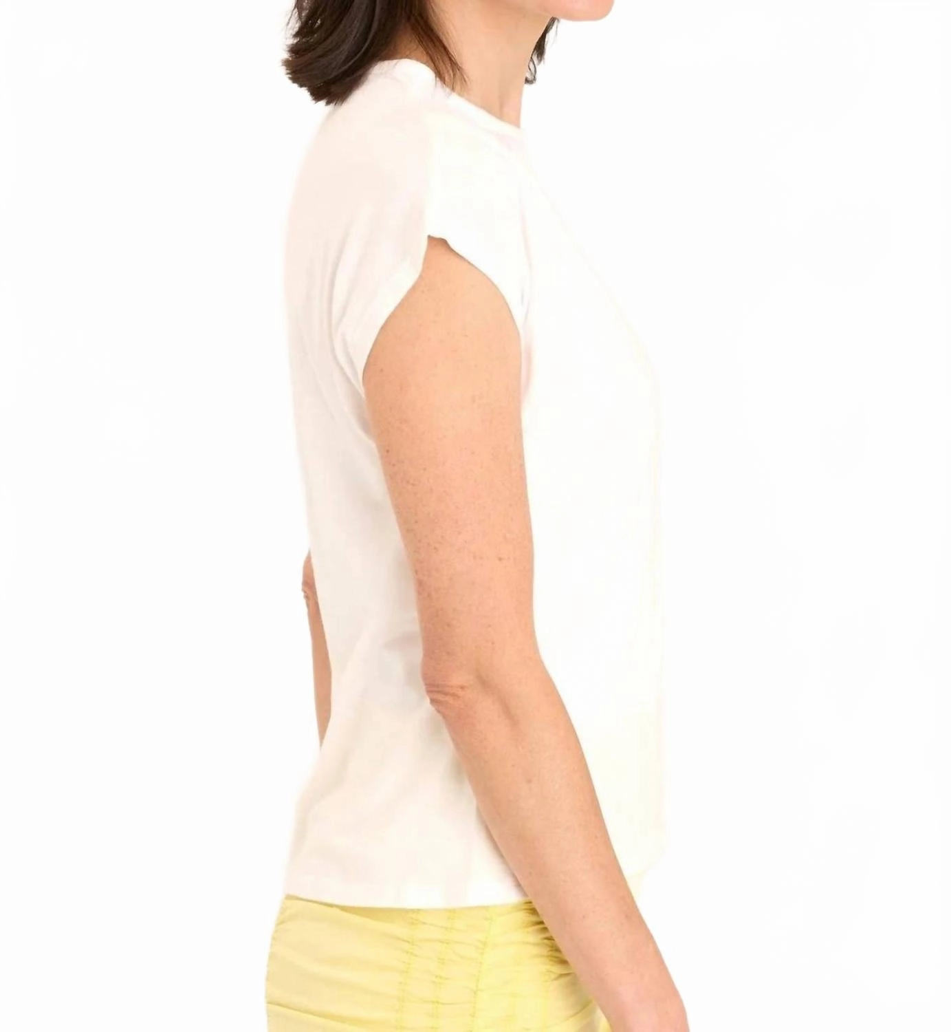 Slub Arwen Top In White